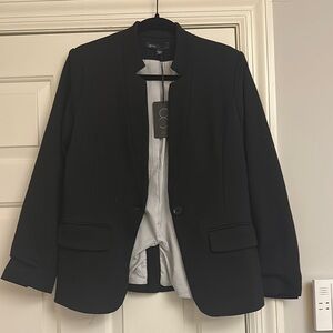 Gibson Black Jacket with Striped Lining